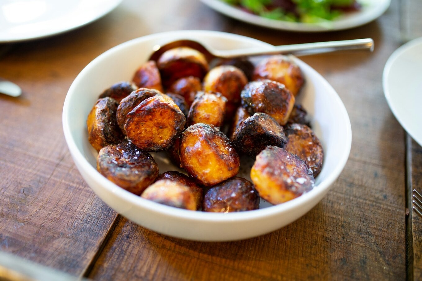 bowl of roasted potatoes
